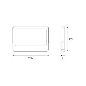 LED Προβολέας 150W ACA Μαύρος 120° 15.000lm Αδιάβροχος IP66 3000/4000/6500K CCT – N150CCT