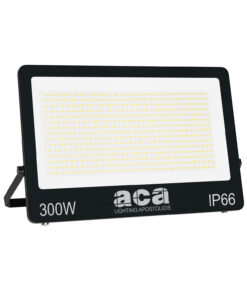 LED Προβολέας 300W ACA Μαύρος 120° 30.000lm Αδιάβροχος IP66 3000/4000/6000K CCT – N300CCT
