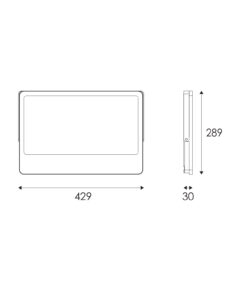LED Προβολέας 300W ACA Μαύρος 120° 30.000lm Αδιάβροχος IP66 3000/4000/6000K CCT – N300CCT