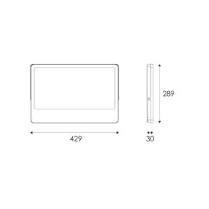 LED Προβολέας 300W ACA Μαύρος 120° 30.000lm Αδιάβροχος IP66 3000/4000/6000K CCT – N300CCT