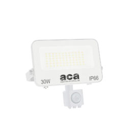 LED Προβολέας 30W Λευκός με Ανιχνευτή Κίνησης 3000lm CCT 3000/4000/6500K IP66 ACA – N30CCTWS