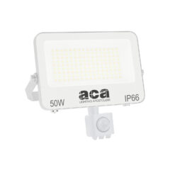 LED Προβολέας 50W Λευκός με Ανιχνευτή Κίνησης 5000lm CCT 3000/4000/6500K IP66 ACA – N50CCTWS