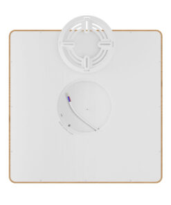 Πλαφονιέρα “Jade” slim 26W CCT Ξύλο 40×40 Braytron – BP07-10487