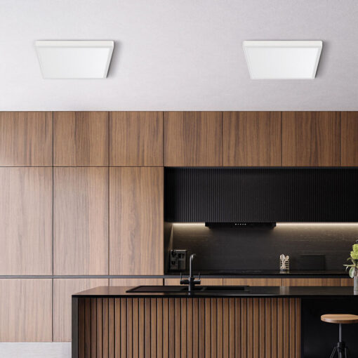 Πλαφονιέρα “Jade” slim 36W CCT Λευκό 40×40 Braytron – BP07-10480