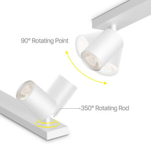 Φωτιστικό οροφής “Beta” με spot 6 x GU10 Λευκό Braytron – BH04-00860