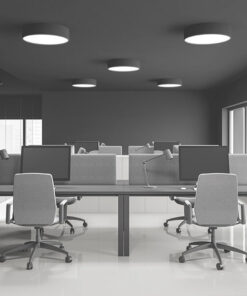 Πλαφονιέρα Blade 30w-40w-50w 3CCT Ø50cm Μαύρη Braytron – BH16-04481