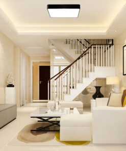 Πλαφονιέρα Blade 30w-36w-40w 3CCT, 40x40x6cm Μαύρη Braytron – BH16-05381