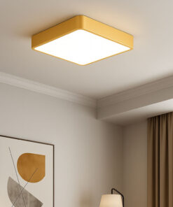 Πλαφονιέρα Blade 30w-36w-40w 3CCT, 40x40x6cm Χρυσή Braytron – BH16-05386