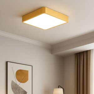 Πλαφονιέρα Blade 30w-36w-40w 3CCT, 40x40x6cm Χρυσή Braytron – BH16-05386