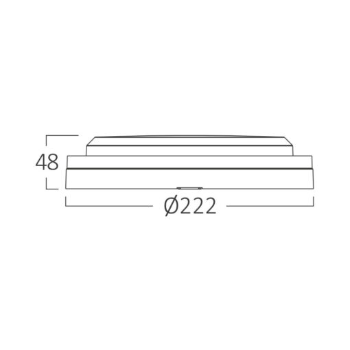 Απλίκα led “Bulkhead” 18w IP65 2020lm CCT, με ανίχνευση κίνησης Λευκή Braytron – BC18-30780