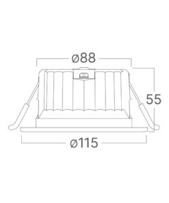 Σποτ Led 14w Στρογγυλό 3CCT IP54 Λευκό Braytron – BD01-10280