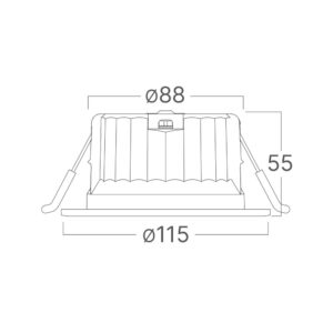 Σποτ Led 14w Στρογγυλό 3CCT IP54 Λευκό Braytron – BD01-10280