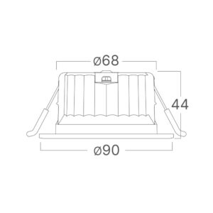 Σποτ Led 9w Στρογγυλό 3CCT IP54 Μαύρο Braytron – BD01-10181