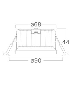 Σποτ Led 9w Στρογγυλό 3CCT IP54 Λευκό Braytron – BD01-10180
