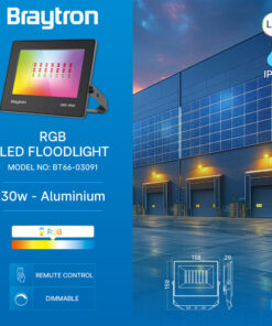 Προβολέας IP65 30w RGB με Control Braytron – BT66-03091