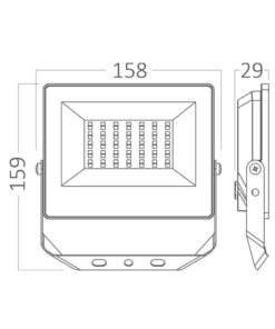 Προβολέας IP65 30w RGB με Control Braytron – BT66-03091