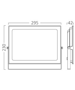BRY-FLOOD-SF-150W-BLC-4000K-IP65-LED FLOODLIGHT Braytron – BT60-39411