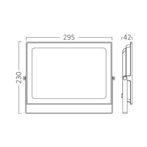 Προβολέας IP65 150w 13000lm 6500k (μαύρος) Braytron – BT60-39431
