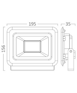 Προβολέας IP65 50w 4200lm 6500k (μαύρος) Braytron – BT60-35031