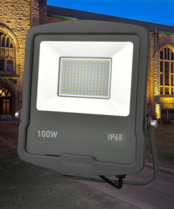 BRY-FLOOD-SL-100W-GRY-4000K-IP65-LED FLOODLIGHT Braytron – BT61-09112