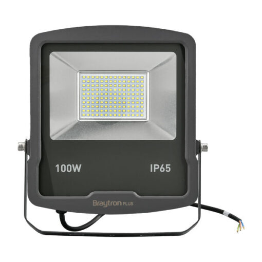 BRY-FLOOD-SL-100W-GRY-4000K-IP65-LED FLOODLIGHT Braytron – BT61-09112