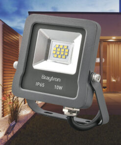 BRY-FLOOD-SL-10W-GRY-6500K-IP65-LED FLOODLIGHT Model: BT61-01032 Braytron – BT61-01032