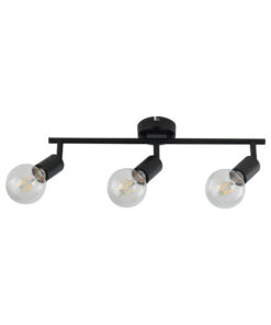 Φωτιστικό οροφής 3 x Ε27 Μαύρο Braytron – BV04-00032