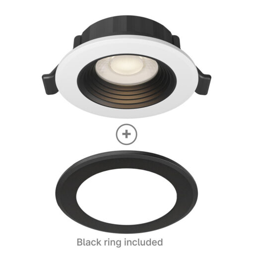 Σποτ Led 6.5W 3CCT RND IP20 Λευκό/Μαύρο Braytron – BD01-20181
