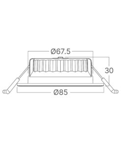 Σποτ Led 6.5W 3CCT RND IP20 Λευκό/Λευκό Braytron – BD01-20180