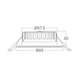 Σποτ Led 6.5W 3CCT RND Dimmable IP20 Λευκό Braytron – BD01-60180