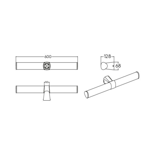 Φωτιστικό καθρέπτου “Lily” IP44 3CCT 16w 1600lm Χρώμιο Braytron – BN12-00285