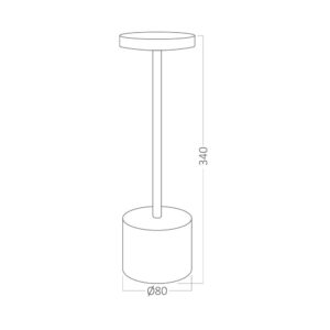 Επαναφορτιζόμενο πορτατίφ “Luxe” dimmable 2w 3CCT Braytron – BK06-01186