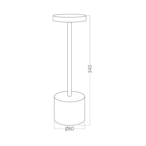 Επαναφορτιζόμενο πορτατίφ “Luxe” dimmable 2w 3CCT Braytron – BK06-01186