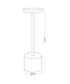 Επαναφορτιζόμενο πορτατίφ “Luxe” dimmable 2w 3CCT Braytron – BK06-01180