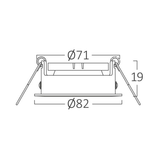 BRY-MITTO-R-RND-WHT-SPOTLIGHT Braytron – BH03-02070