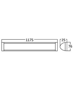 Φωτιστικό led CCT 35w 1.2mt 3600lm IP20 Braytron – BN18-01280