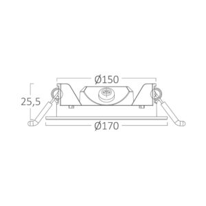 Φωτιστικό πάνελ RND 12W 1120lm 3CCT IP20 Braytron – BP01-61280