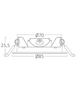 Φωτιστικό πάνελ 3W 220lm 3CCT Braytron – BP01-60380