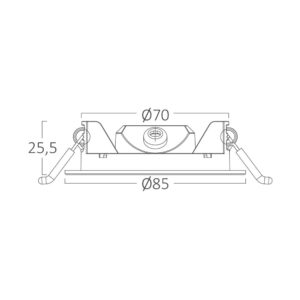 Φωτιστικό πάνελ 3W 220lm 3CCT Braytron – BP01-60380