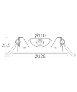 Φωτιστικό πάνελ 6W 470lm 3CCT Braytron – BP01-60680