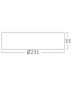 Φωτιστικό Led Panel RDN 18W CCT Λευκό Εξωτερικό Braytron – BP03-61880