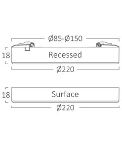 Φωτιστικό Led 20W 1800lm 3CCT με ανίχνευση κίνησης Braytron – BP03-92081