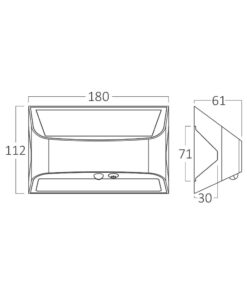 Φωτιστικό led solaris 6w 6500k IP54 λευκό Braytron – BG36-00140