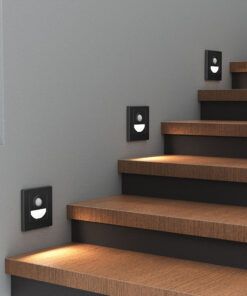 Απλίκα led “Step” 1,5w 90lm CCT Sensor Μαύρη Braytron – BH07-00381