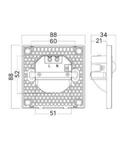 Απλίκα led “Step” 1,5w lm CCT Sensor Λευκή Braytron – BH07-00380