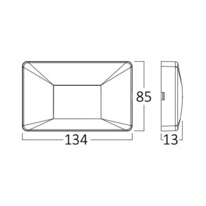Απλίκα Vekta 3w IP65 240lm 3CCT Braytron – BG38-02181