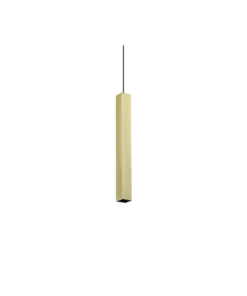 Ideal Lux Look SP1 Square D40 H400 Brass – Κρεμαστό Φωτιστικό 1xGU10