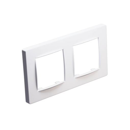 PRIME CLASSIC ΠΛΑΙΣΙΟ 2 ΘΕΣΕΩΝ IP20 ΛΕΥΚΟ ACA – 1000120101