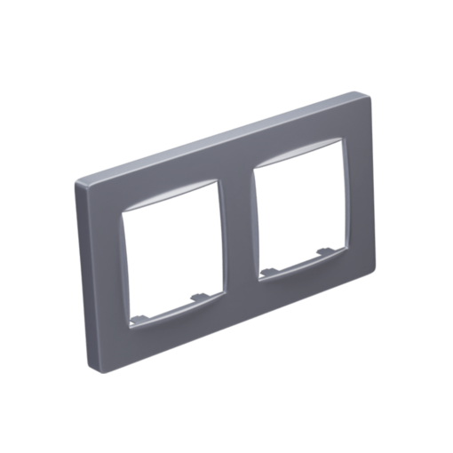 PRIME CLASSIC ΠΛΑΙΣΙΟ 2 ΘΕΣΕΩΝ IP20 ΜΑΤ ΑΛΟΥΜΙΝΙΟ ACA – 1000120103