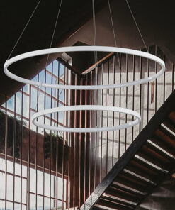 ΦΩΤΙΣΤΙΚΟ ΚΡΕΜΑΣΤΟ ΣΤΡΟΓΓΥΛΟ LED 37W Φ40XΦ60X110 ΛΕΥΚΟ ARTE ILLUMINA DOPPIA EUROLAMP – 144-15004